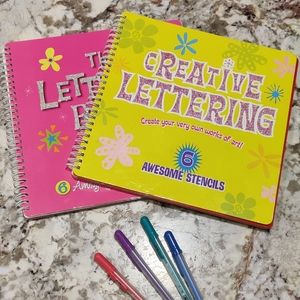 Set of 2 Lettering books